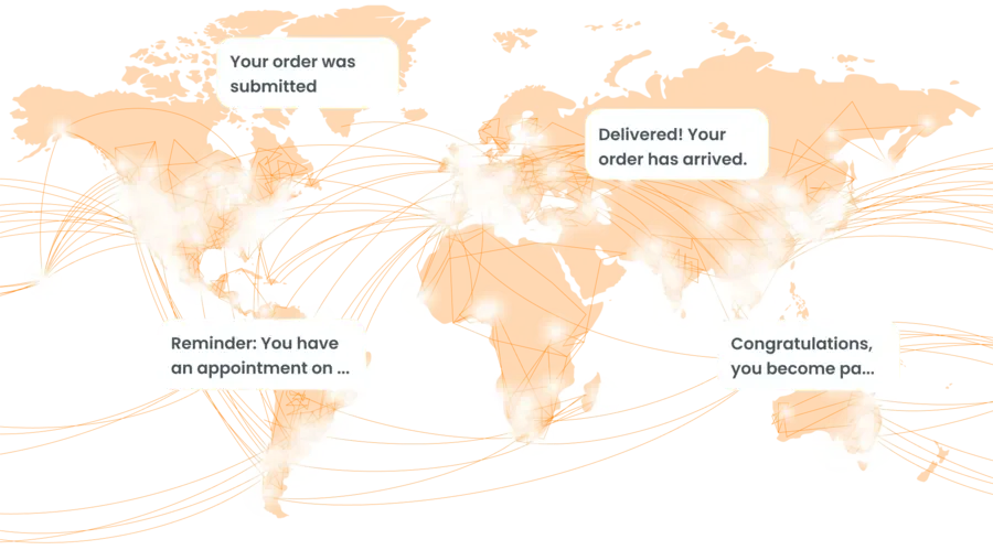 NobelSMS global SMS delivery — send messages to customers worldwide
